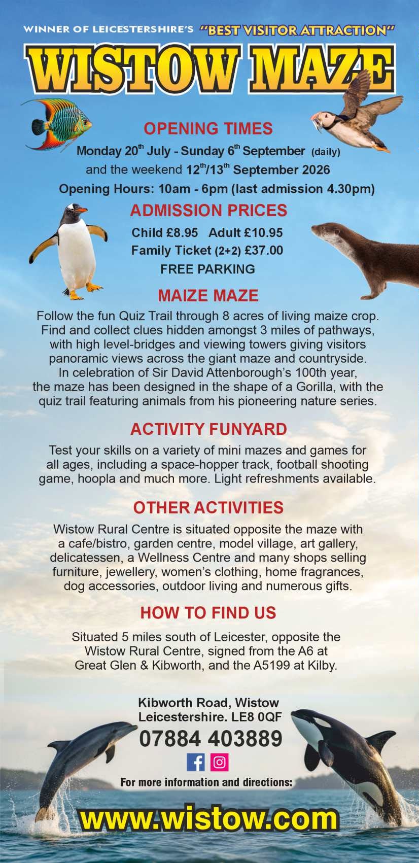 Wistow Maze Flyer page 2