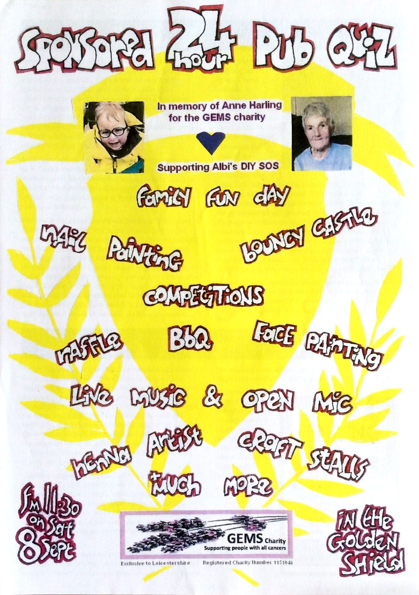 2018: Sponsored 24 Hour Pub Quiz